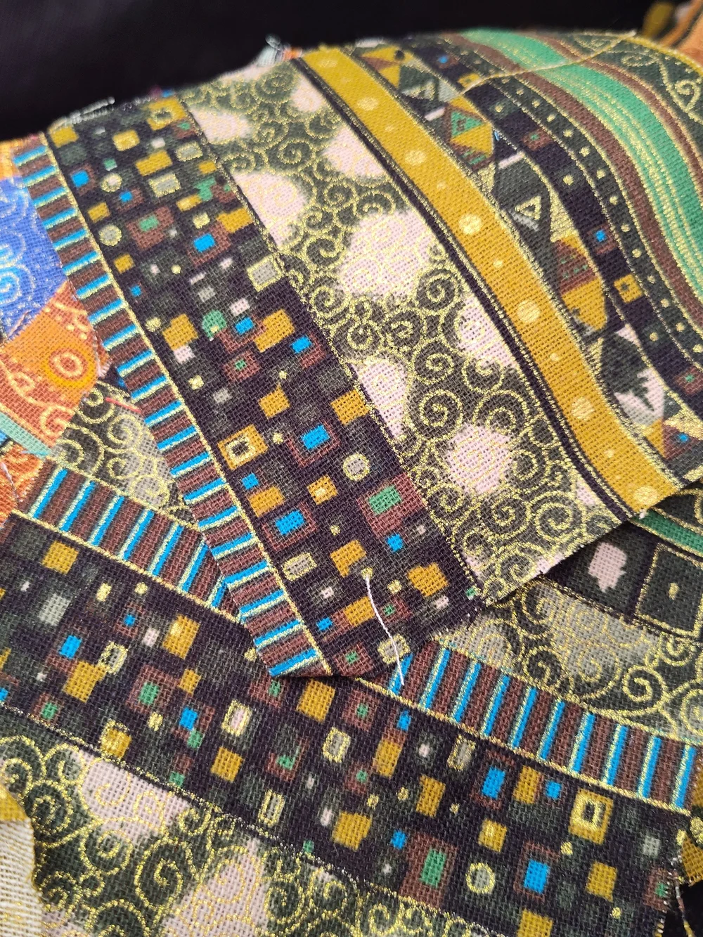 Discarded Fabric Quarters And PRECUT Squares And Scraps